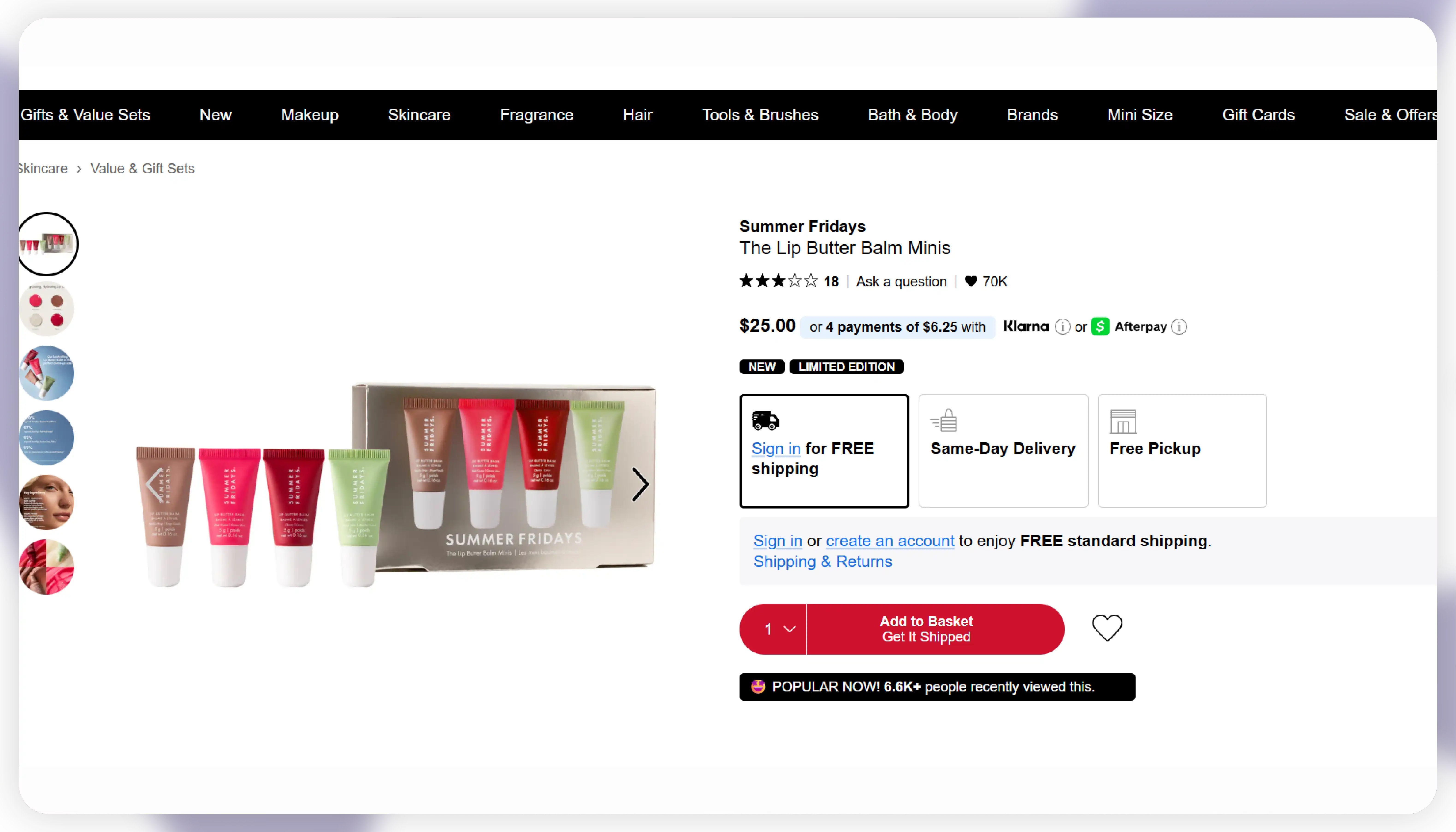 Sephora Price History & Trend Analytics